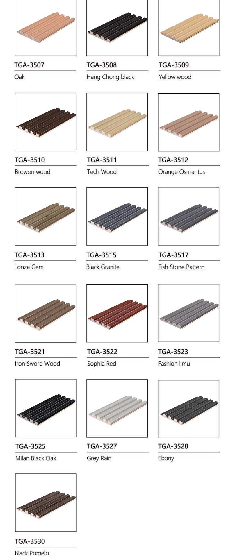 Grating Solid Wooden Fluted Panel-1