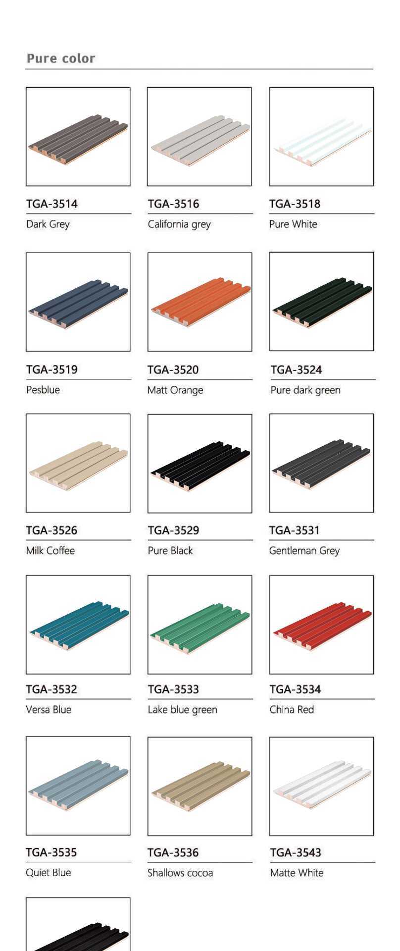 Grating Solid Wooden Fluted Panel-1