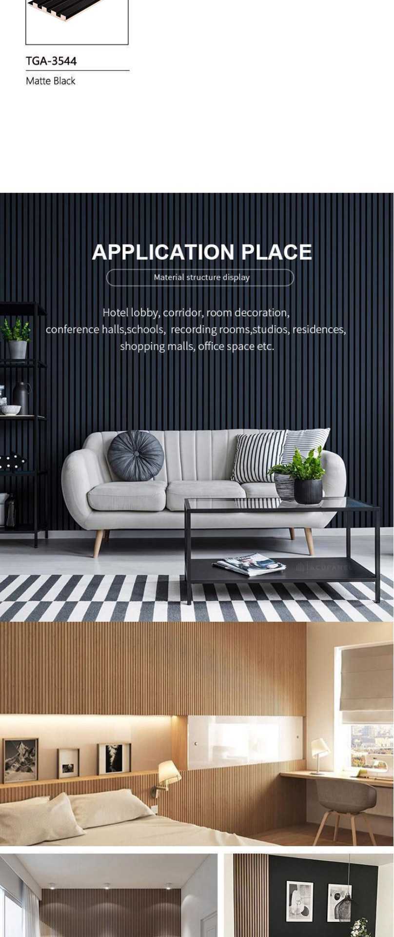 Grating Solid Wooden Fluted Panel-1