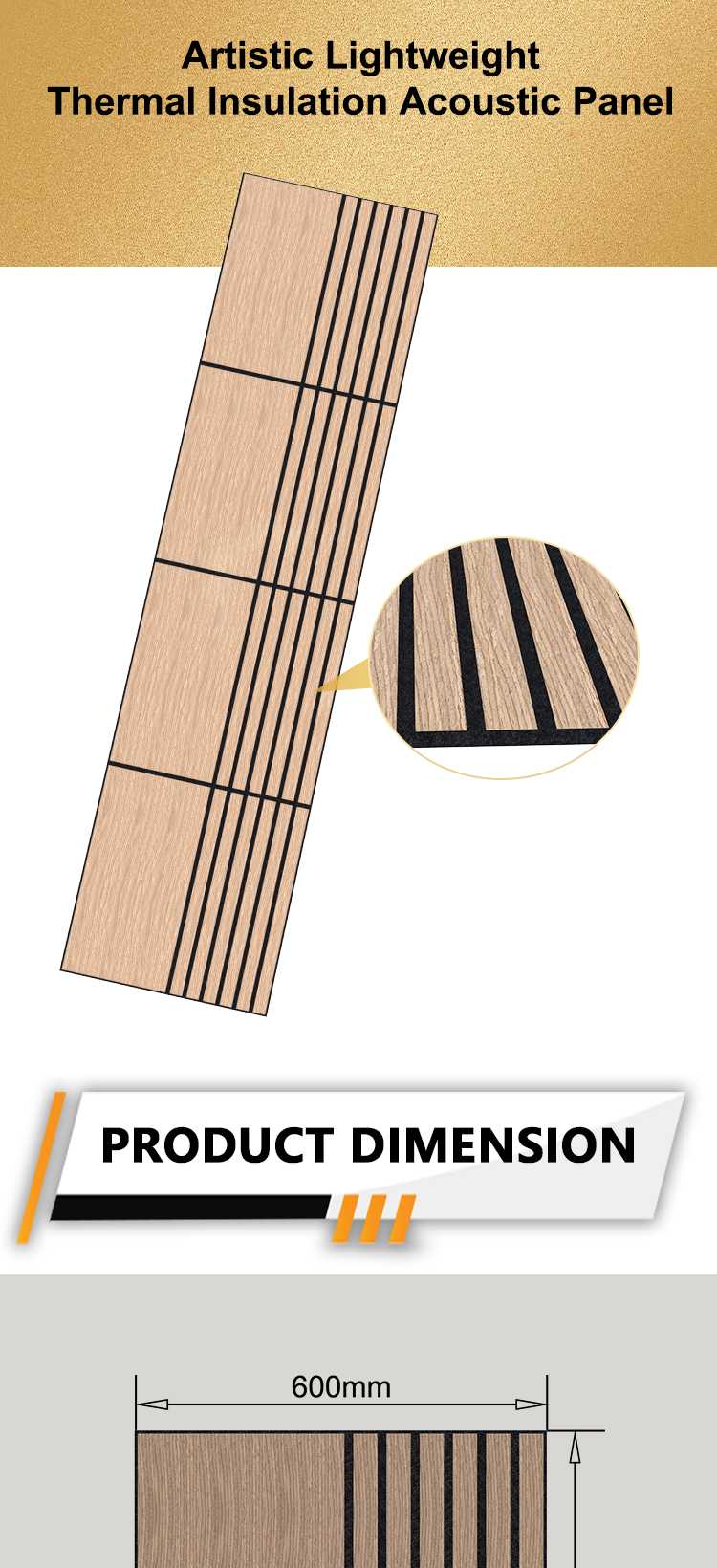Artistic Lightweight Thermal Insulation Acoustic Wall Panel-1
