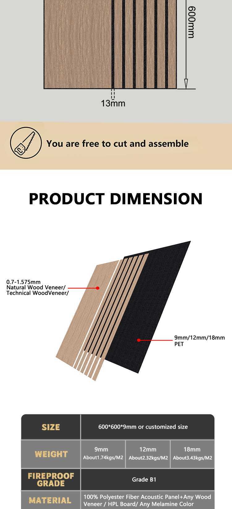 Artistic Lightweight Thermal Insulation Acoustic Wall Panel-1