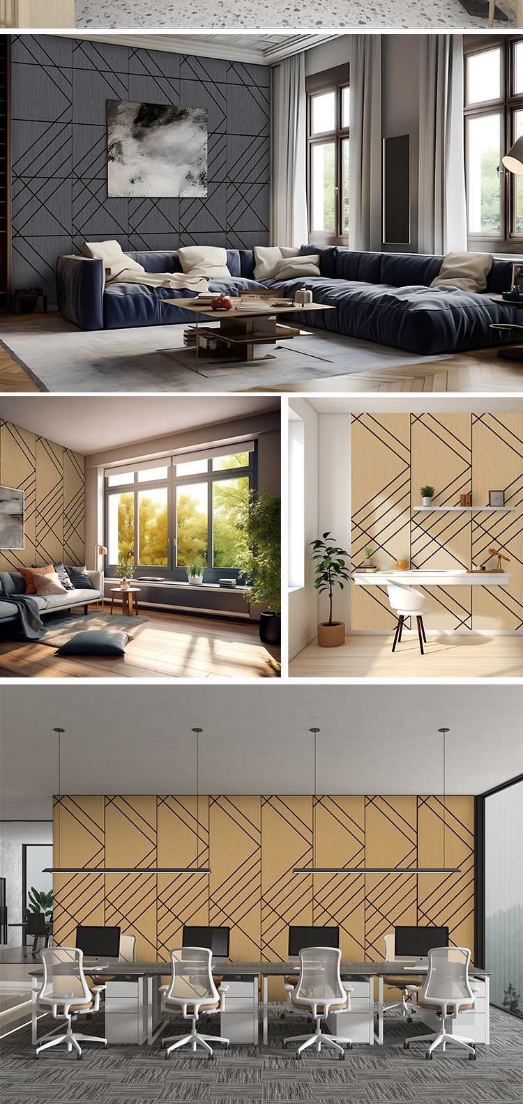 Lightweight Thermal Insulation Art Acoustic Wall Panels-1