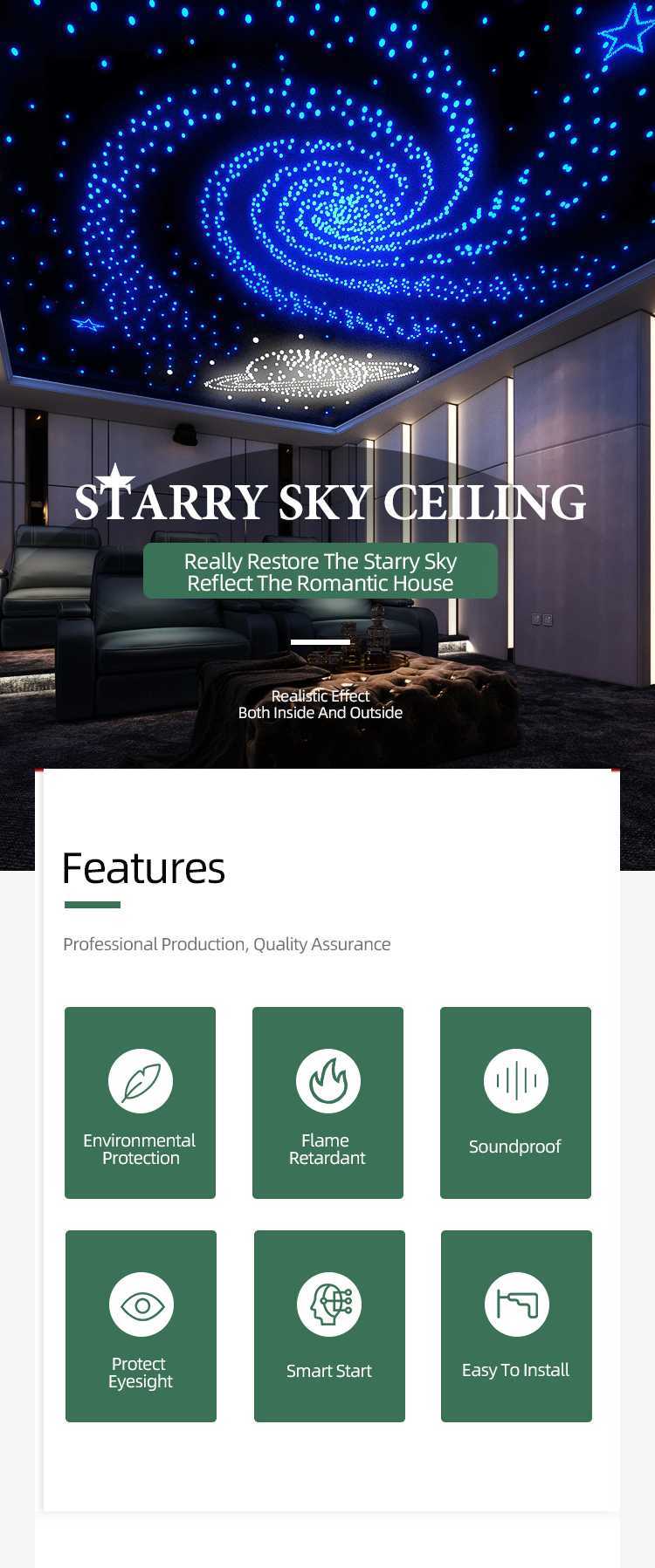 TianGe Starry Sky Ceiling Acoustic Absorption Panels-1