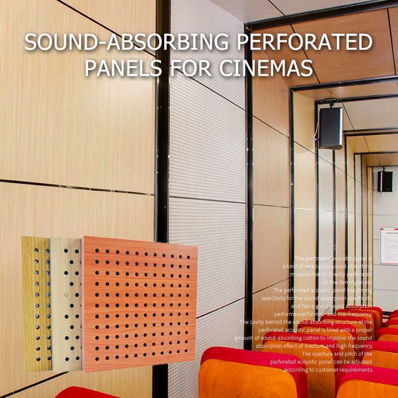 Sound-Absorbing Perforated Panels for Cinemas
