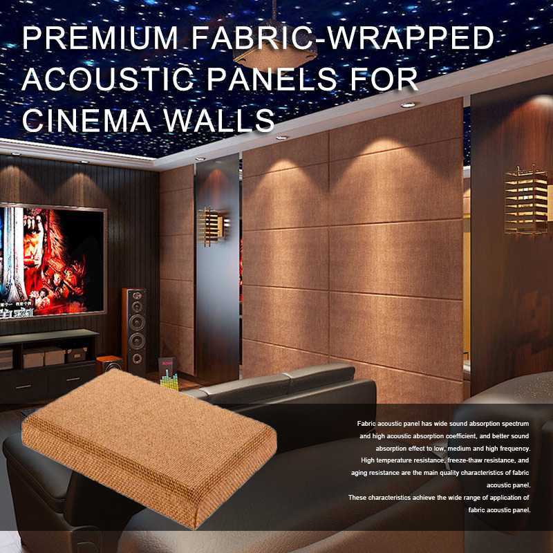 Premium Fabric-Wrapped Acoustic Panels for Cinema Walls-1