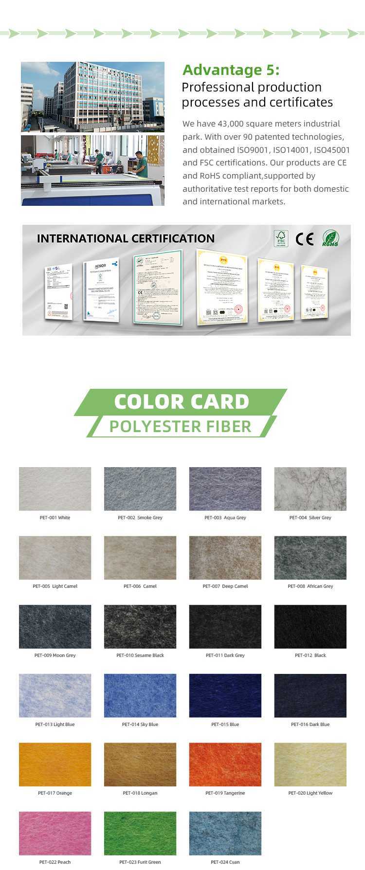 High Density Polyester Acoustic Panels For Wall-1