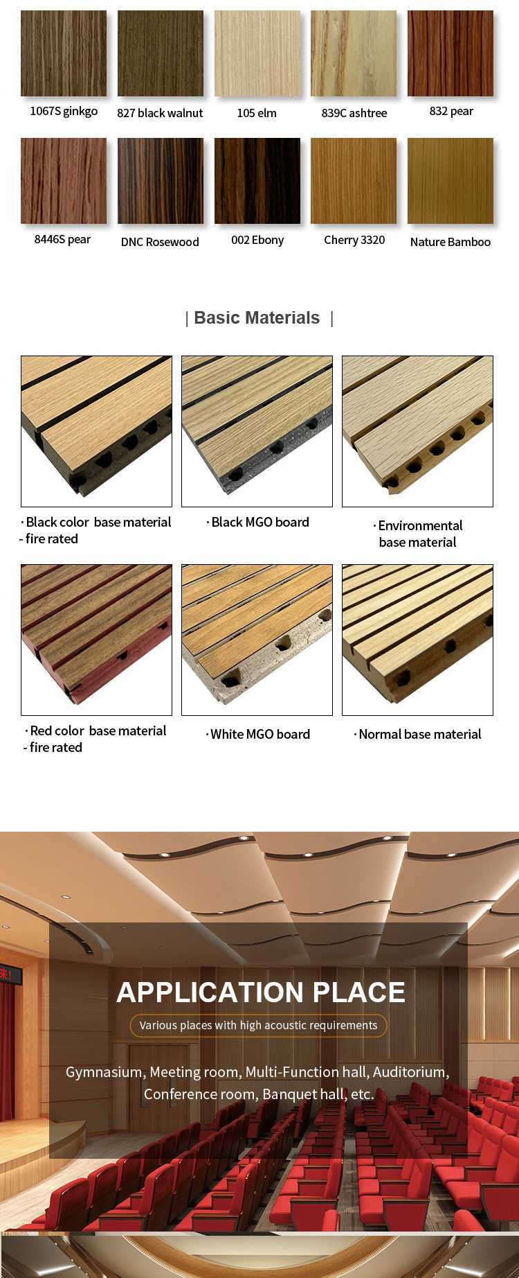 Grooved Wood Acoustic Panels | Auditorium Wall Soundproofing-1